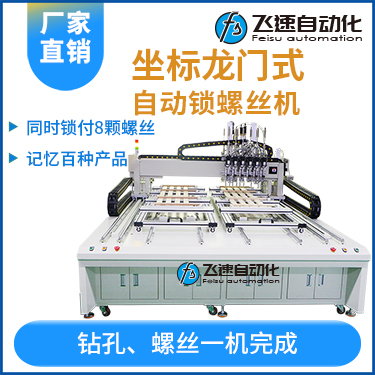 飛速FSZ系列-伺服電機坐標式自動鎖螺絲機，龍門坐標式